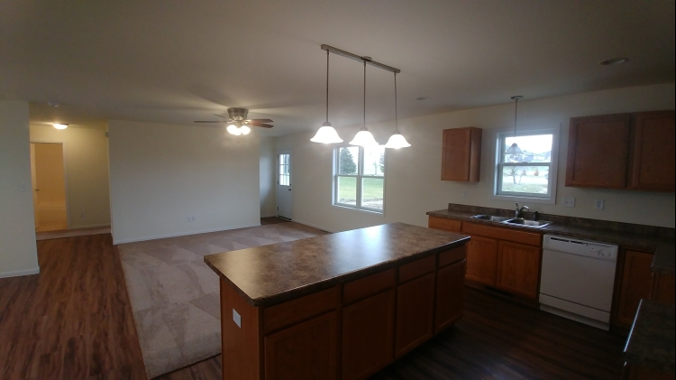 The Cheyenne II - Kitchen looking at living room